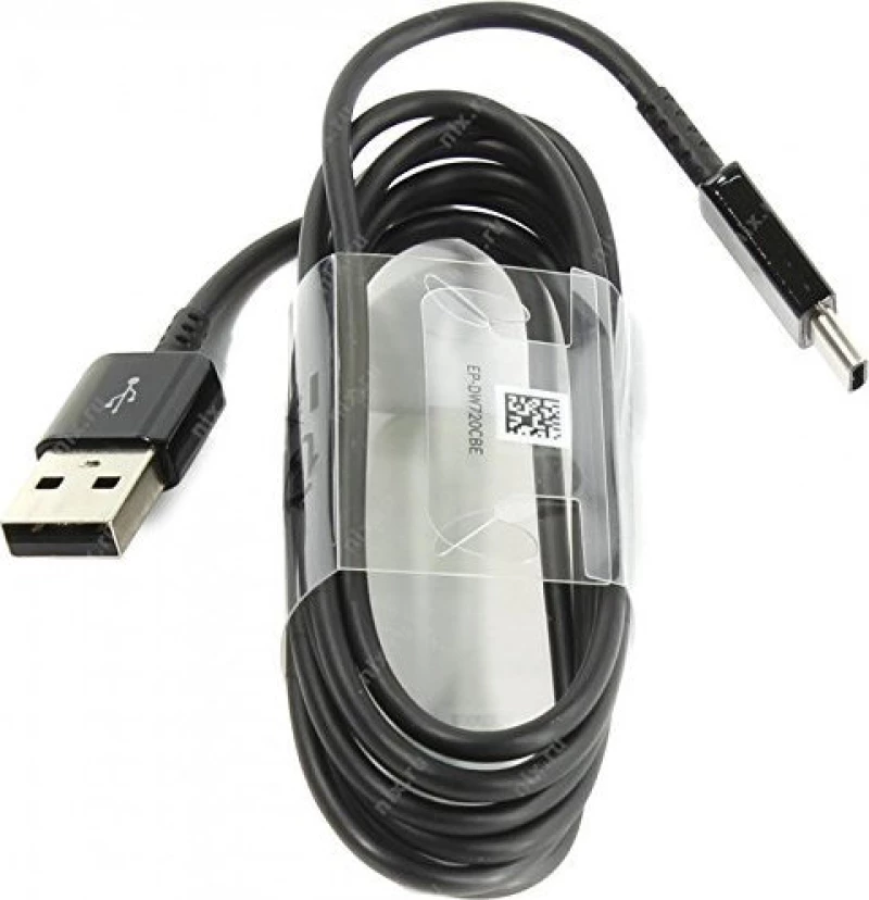 Samsung Regular USB 2.0 Cable USB-C male - USB-A male Μαύρο 1.5m (EP-DW720CBE)