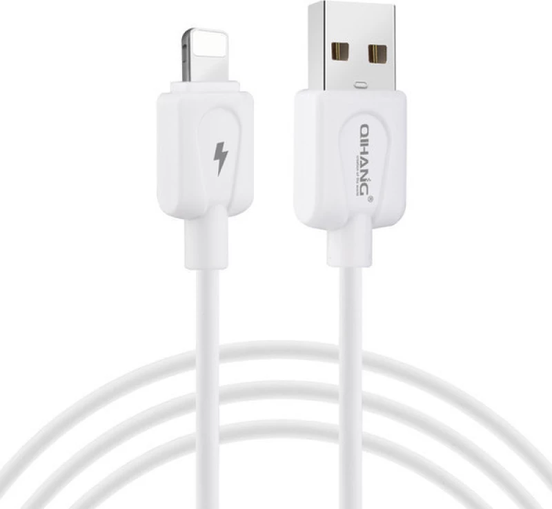 QIHANG Regular USB to Lightning Cable Λευκό 1m (C38)