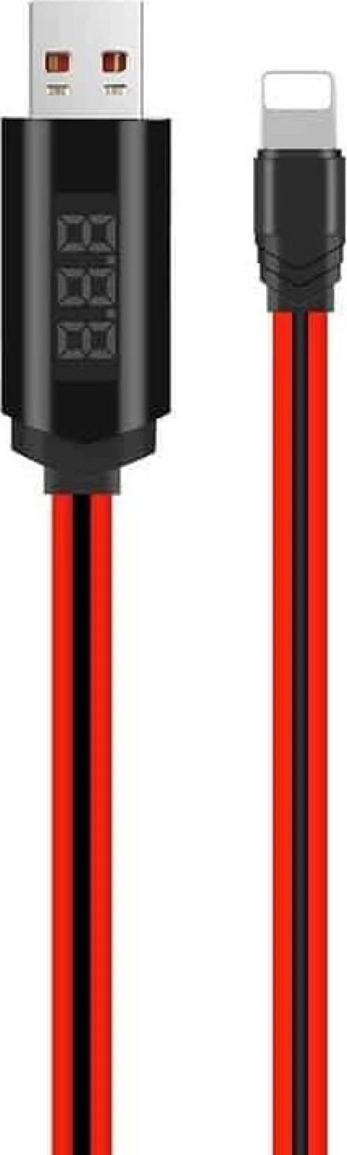 Hoco LED / Regular USB to Lightning Cable Κόκκινο 1m (U29)
