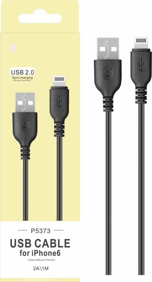 OnePlus Regular USB to Lightning Cable Μαύρο 1m (P5373)