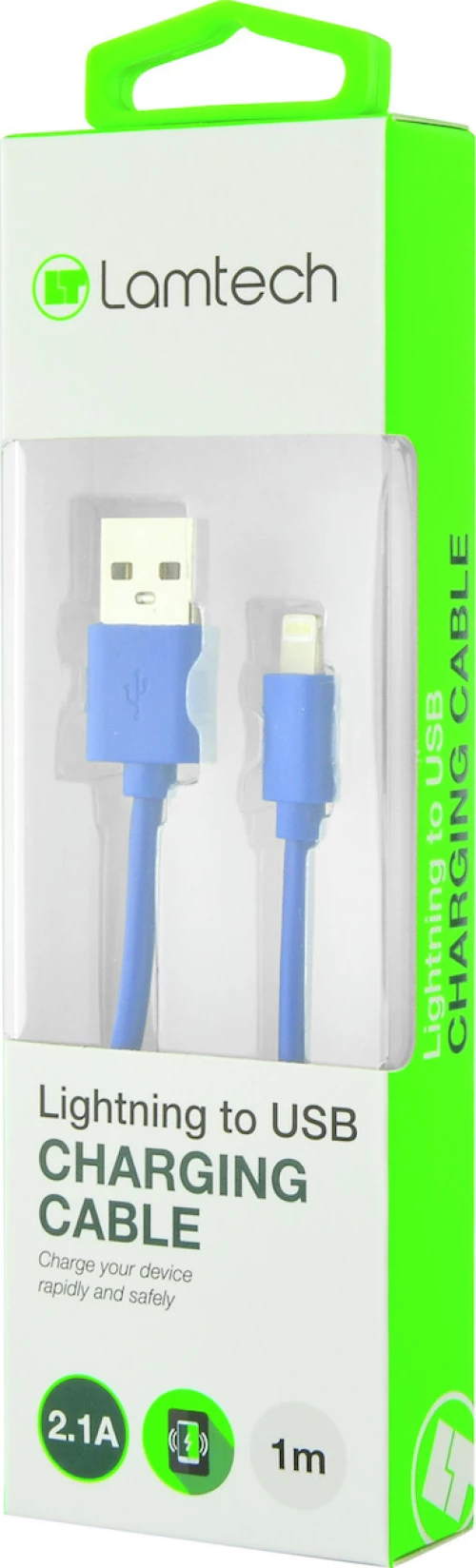 Lamtech Regular USB to Lightning Cable Μπλε 1m (LAM445141)