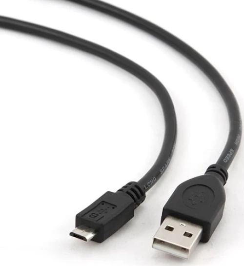 Cablexpert Regular USB 2.0 to micro USB Cable Μαύρο 3m (CCP-MUSB2-AMBM-10)