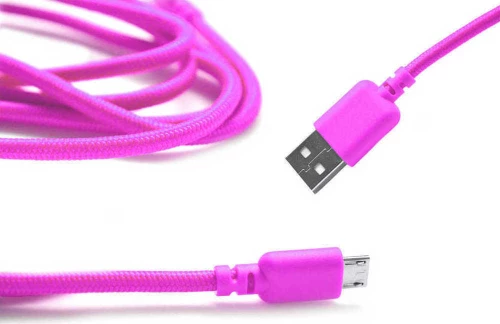 Ancus Braided USB 2.0 to micro USB Cable Fuchsia 1m (5210029008696)