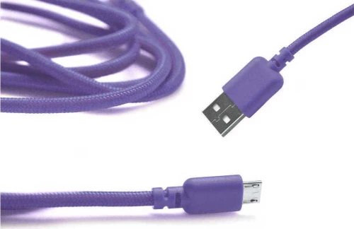 Ancus Braided USB 2.0 to micro USB Cable Purple 1m (5210029008733)