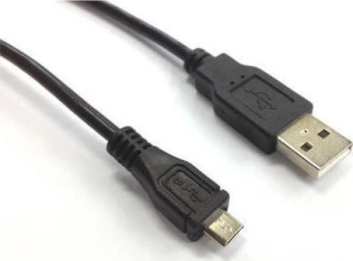 Aculine Regular USB 2.0 to micro USB Cable Μαύρο 5m (USB-012)