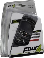Four Connect Cable 2x RCA male - 2x RCA female 2m (4-800153)
