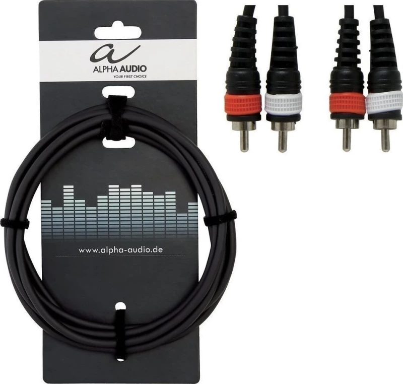 Alpha Audio Alpha Audio Cable 2 x RCA male - 2 x RCA male 1.5m (190.190)