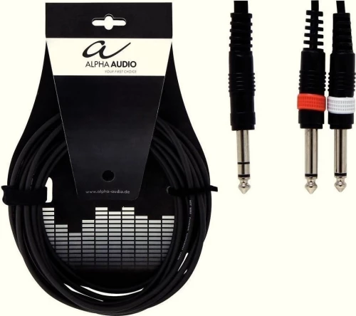 Alpha Audio Y-Cable 6.3mm - 2x 6.3mm 3m (190.105)