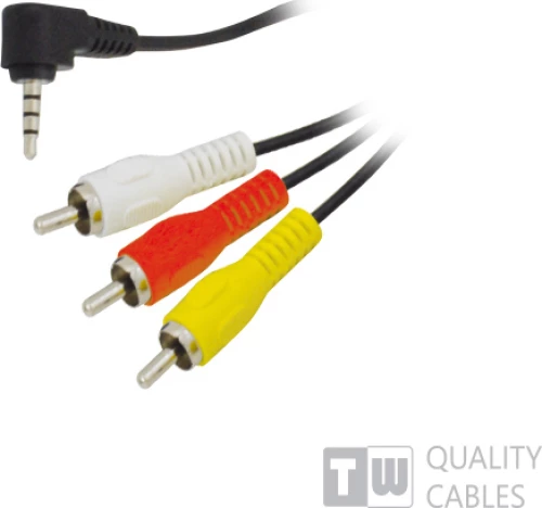 TrustWire Cable 3.5mm male - Analog Audio male / Composite male 1.5m (11917)