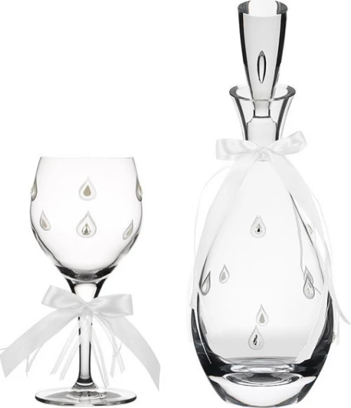 Καράφα και ποτήρι κρυστάλλινο με πέτρες swarovski K2008-PK2008