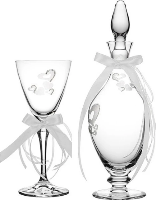 Καράφα και ποτήρι κρυστάλλινο με πέτρες swarovski K2045-PK2045