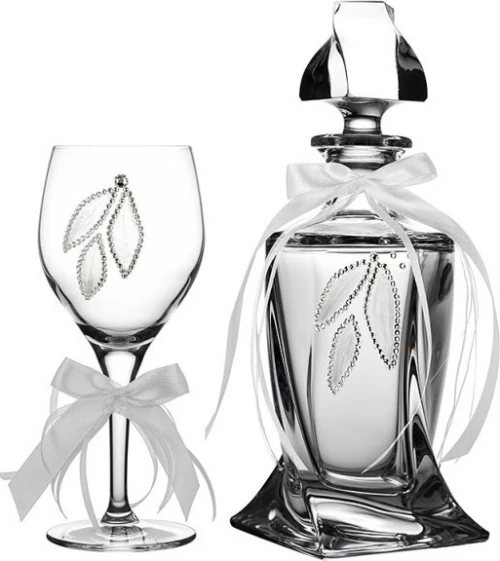 Καράφα και ποτήρι κρυστάλλινο με πέτρες swarovski K2019-PK2019