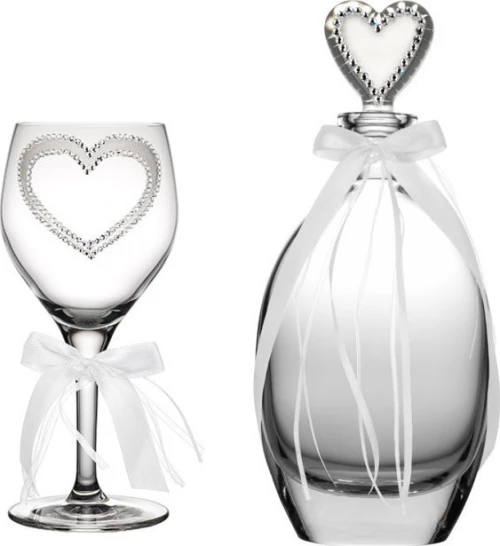 Καράφα και ποτήρι κρυστάλλινο με πέτρες swarovski K2011-A-PK2011