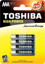 Toshiba High Power AAA (4τμχ)