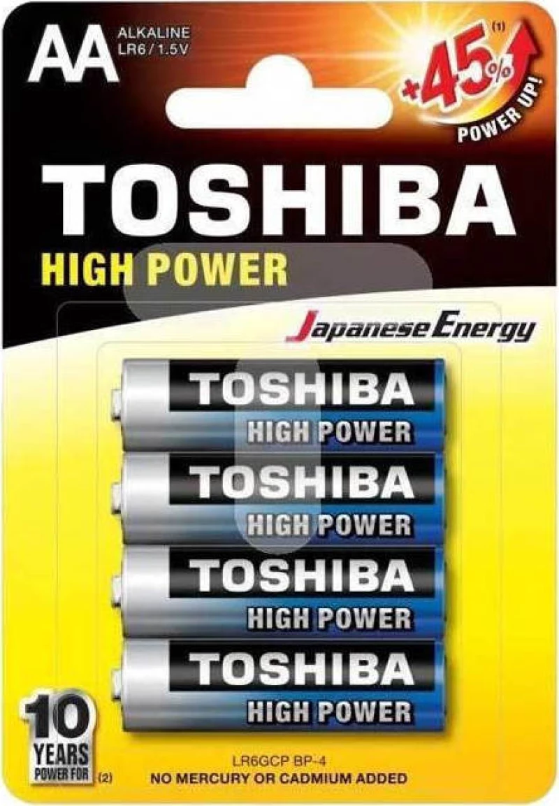 Toshiba High Power +45% AA (4τμχ)