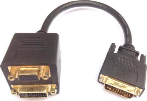 Aculine DVI-I male - 2x VGA female (AD-041)