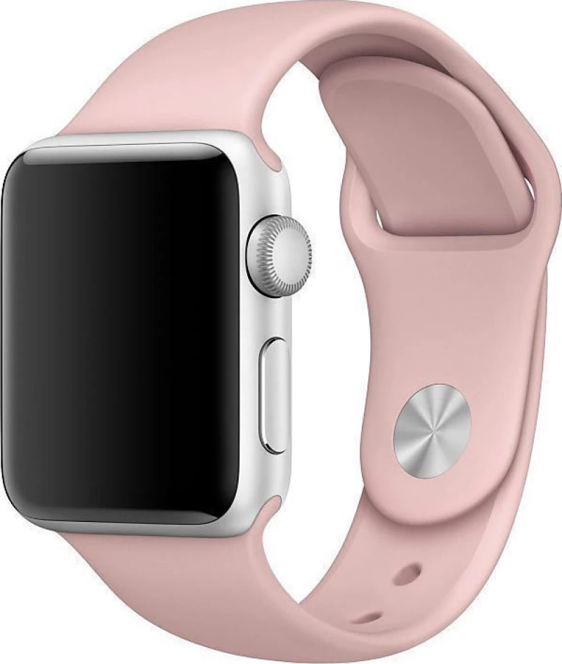 Silicone Band for Apple Watch 42/44mm (Baby Pink)
