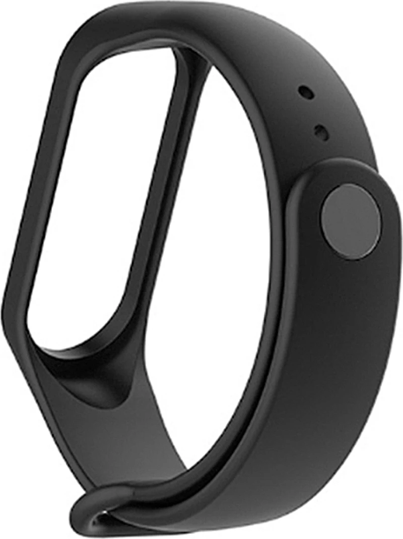 Λουράκι Smooth Σιλικόνης Μαύρο (Mi Band 3/4)