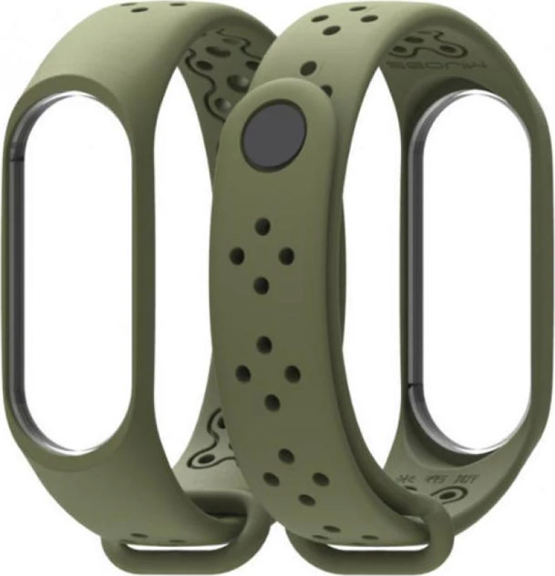 Λουράκι Σιλικόνης Χακί (Mi Band 3/4)