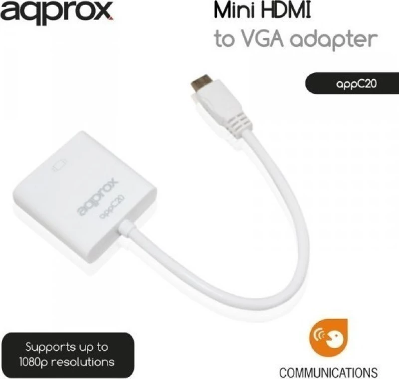 Approx mini HDMI male - VGA female (APPC20)
