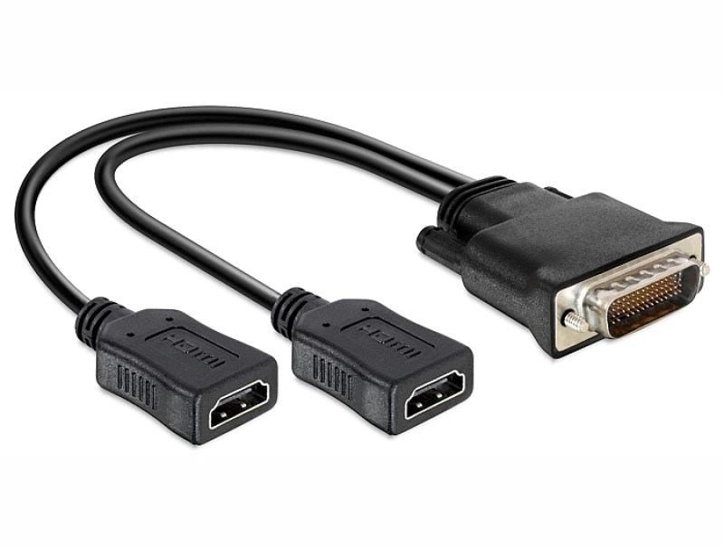 DeLock DMS-59 male - 2x HDMI female (65280)