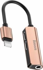 Baseus Lightning male - 3.5mm / 2x Lightning female (CALL52-17)