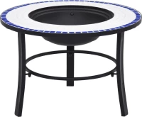 vidaXL 46720 68cm Mosaic Blue/White