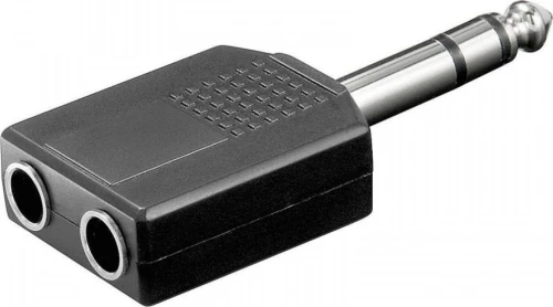 6.3mm male - 2x 6.3mm female