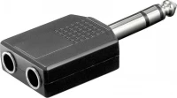 6.3mm male - 2x 6.3mm female
