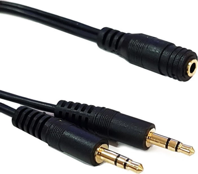 Powertech 3.5mm female - 2x 3.5mm male (CAB-J028)