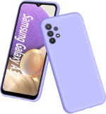 TPU Silicone Case Compatible with Samsung Galaxy A32 5G – Soft Flexible Protective Phone Cover – Purple (oem)