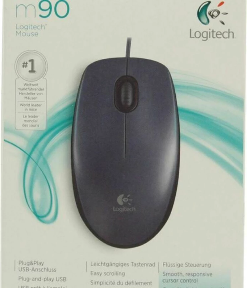 Logitech M90 Ενσύρματο Ποντίκι Μαύρο