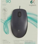 Logitech M90 Ενσύρματο Ποντίκι Μαύρο