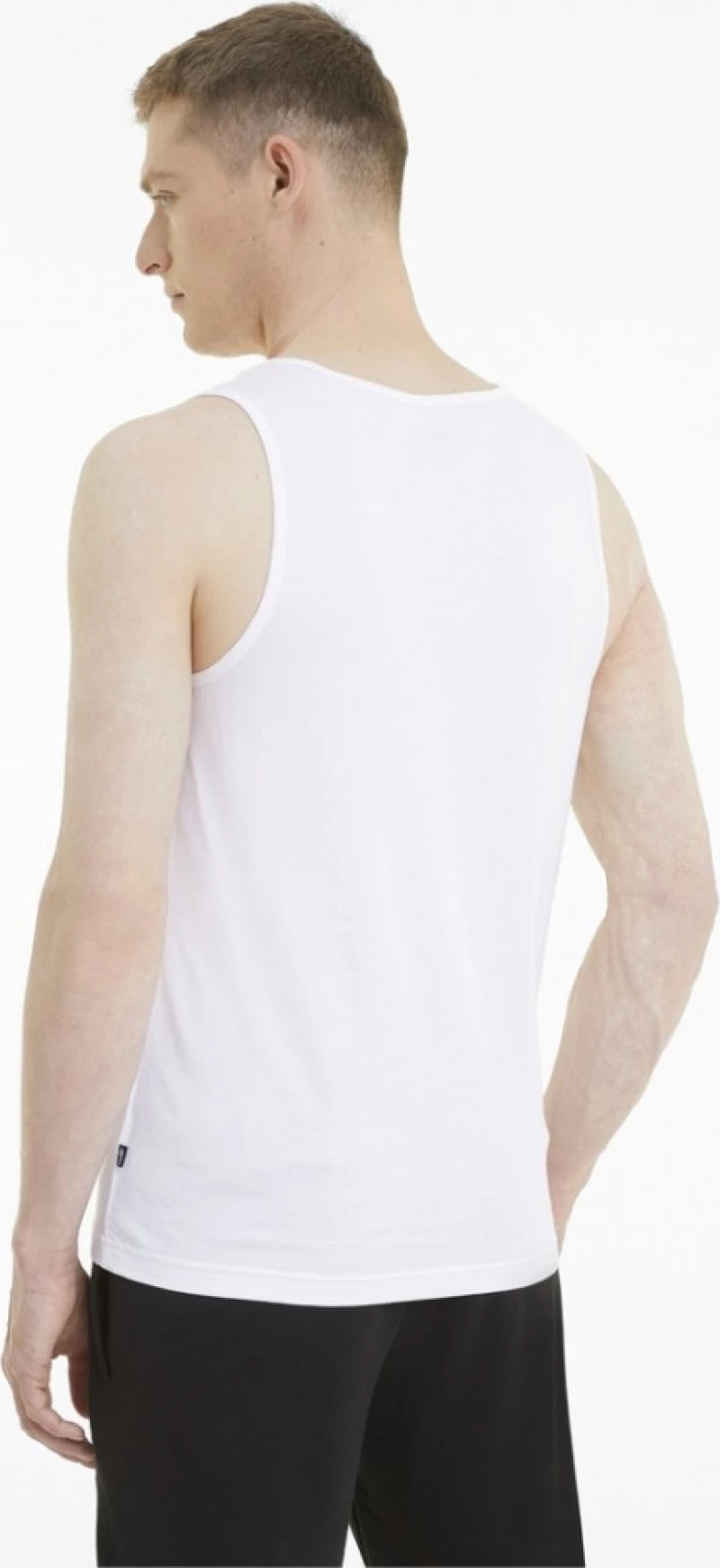 Puma Ανδρικό Αμάνικο Essentials Tank Top Λευκό