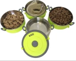 Travel Pet Bento Σετ Μπολ Αποθήκευσης 3 x 450ml Λαχανί
