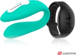 WEARWATCH DUAL PLEASURE WIRELESS TECHNOLOGY WATCHME AQUAMARINE/JET BLACK