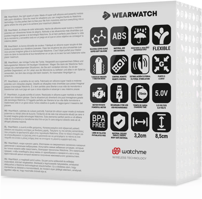 WEARWATCH DUAL PLEASURE WIRELESS TECHNOLOGY WATCHME AQUAMARINE/JET BLACK