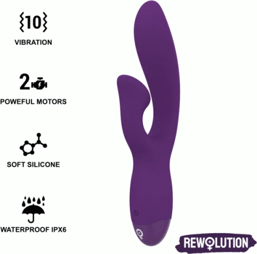 REWOLUTION REWOFUN FLEXIBLE VIBRATOR WITH RABBIT