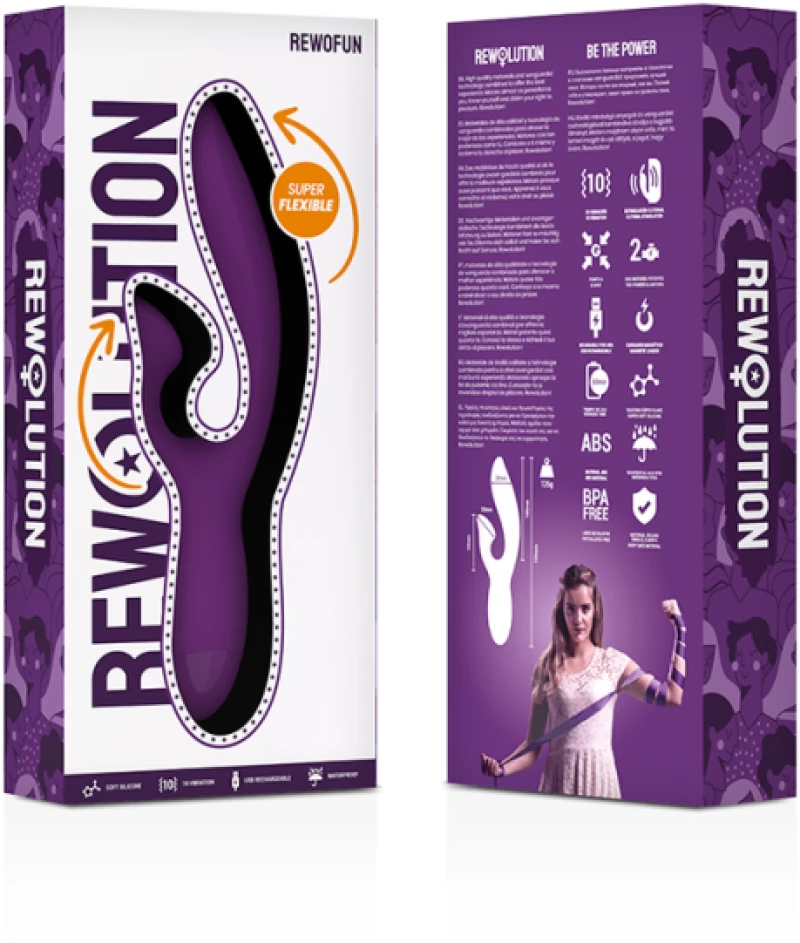REWOLUTION REWOFUN FLEXIBLE VIBRATOR WITH RABBIT