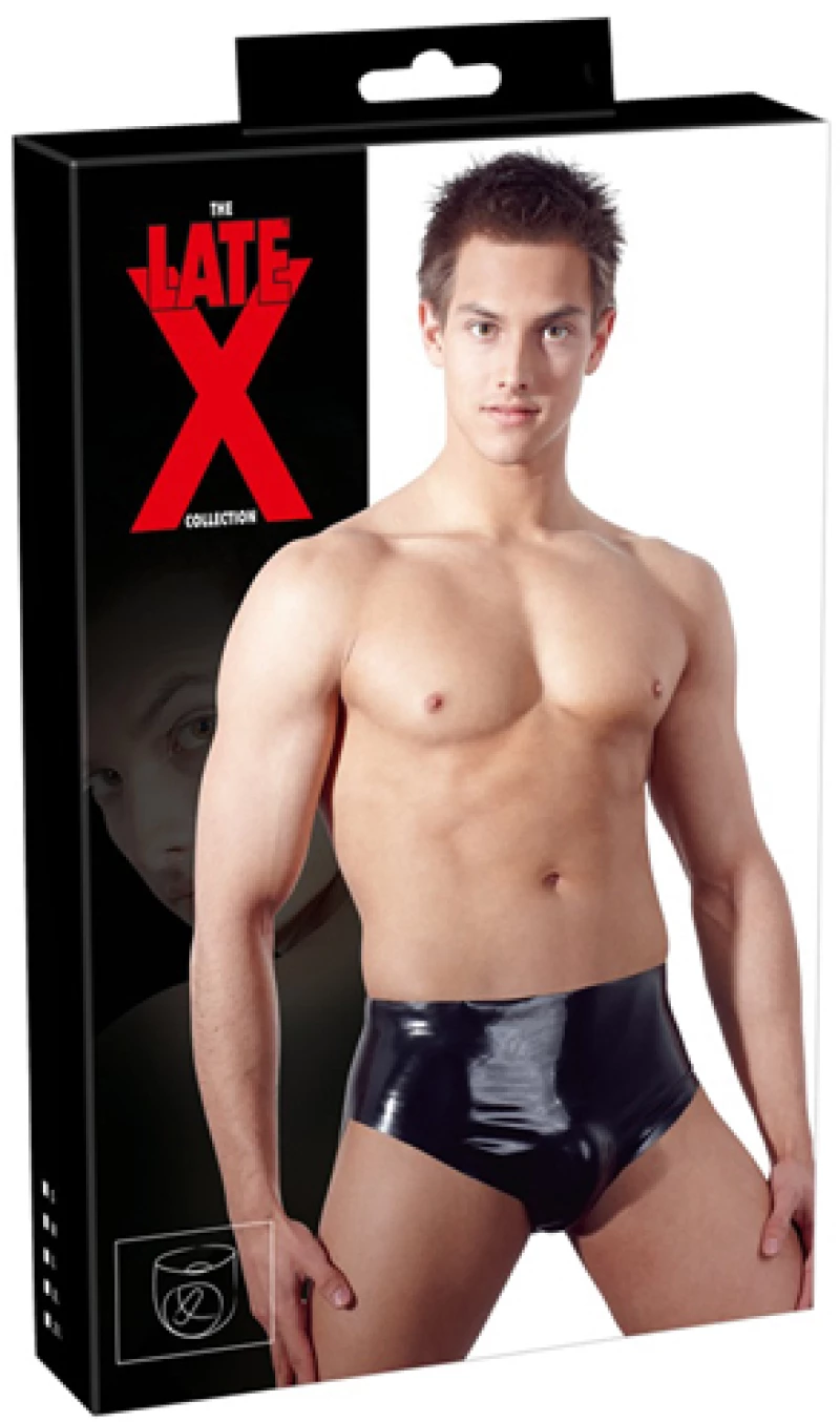 Men's Latex Briefs with Plug