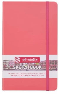 Royal Talens Μπλοκ Ελεύθερου Σχεδίου Art Creation Sketch Book Κοραλί 13x21εκ. 80 Φύλλα