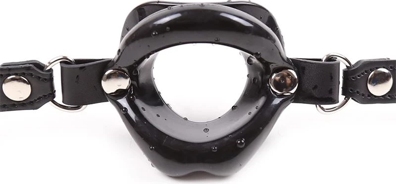 FETISH ADDICT MOUTH SHAPED GAG BLACK - ΦΙΜΩΤΡΟ ΣΕ ΣΧΗΜΑ ΣΤΟΜΑΤΟΣ