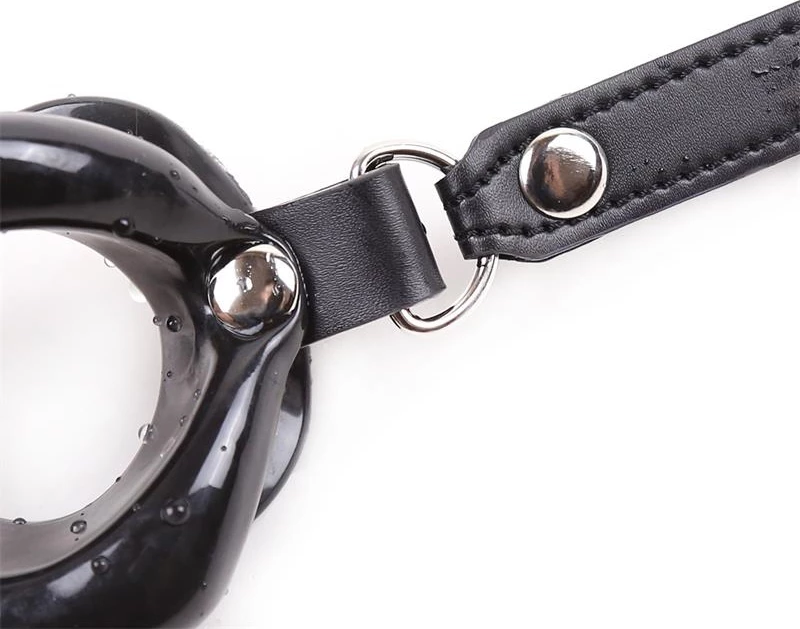 FETISH ADDICT MOUTH SHAPED GAG BLACK - ΦΙΜΩΤΡΟ ΣΕ ΣΧΗΜΑ ΣΤΟΜΑΤΟΣ