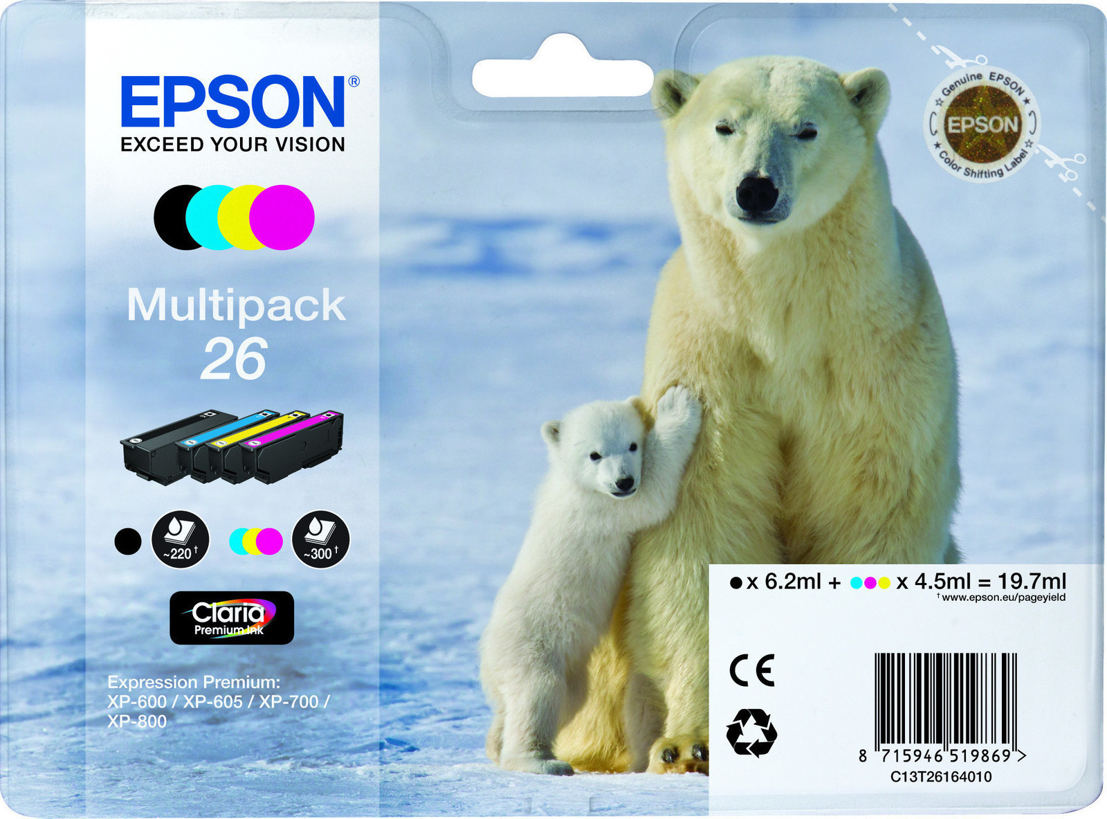 Epson 26 Color Multipack (C13T261640)