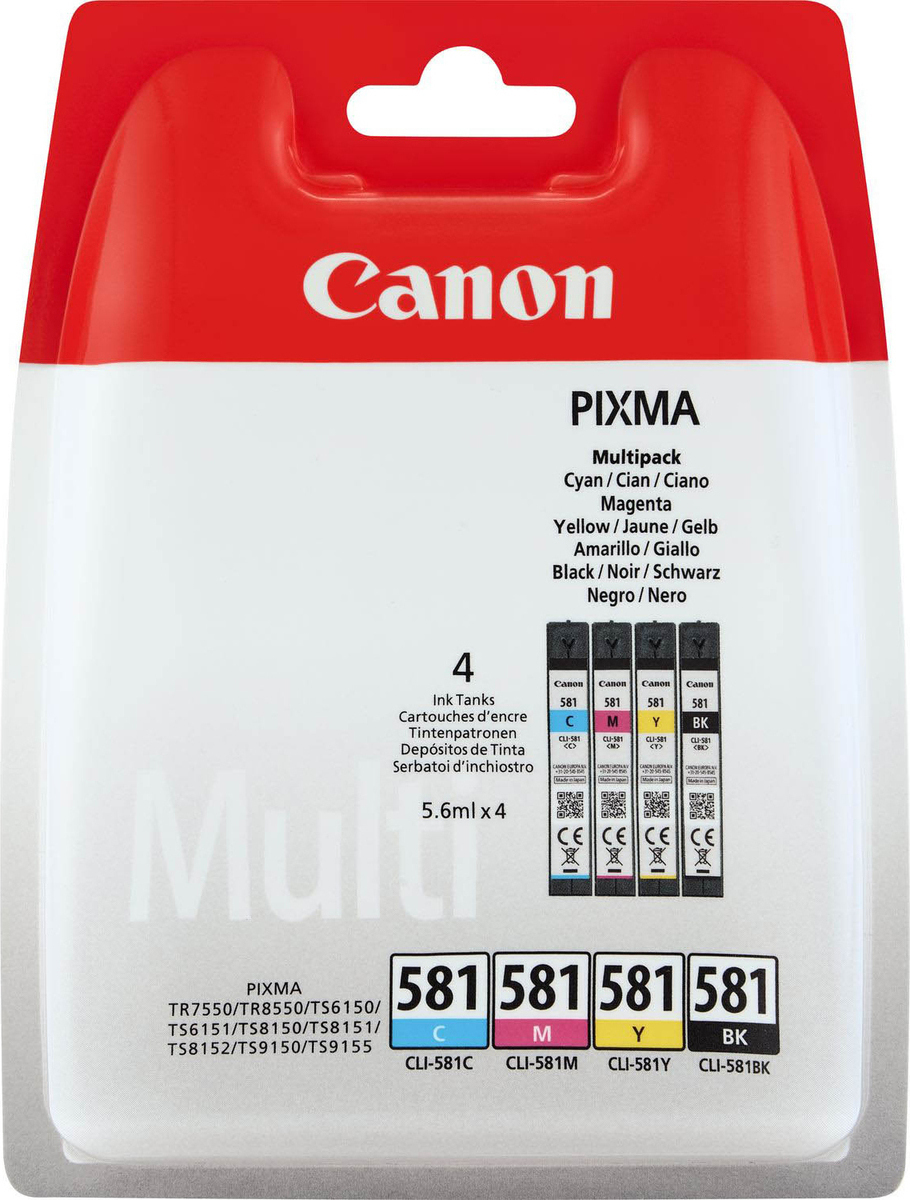 Canon CLI-581 BK/C/M/Y Multipack (2103C004)