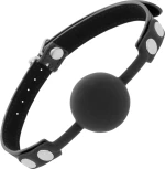 DARKNESS SILICONE GAG BALL BLACK