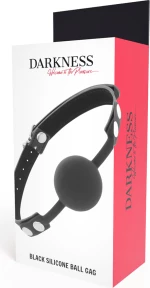 DARKNESS SILICONE GAG BALL BLACK
