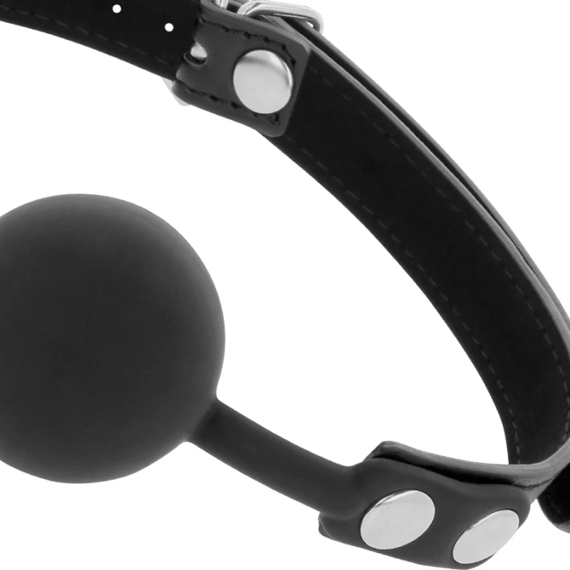 DARKNESS SILICONE GAG BALL BLACK