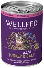 Wellfed Sterilised Γαλοπούλα/Μοσχάρι Πατέ 400gr