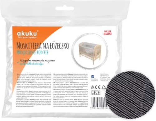 Akuku Κουνουπιέρα για Κούνια Λευκή